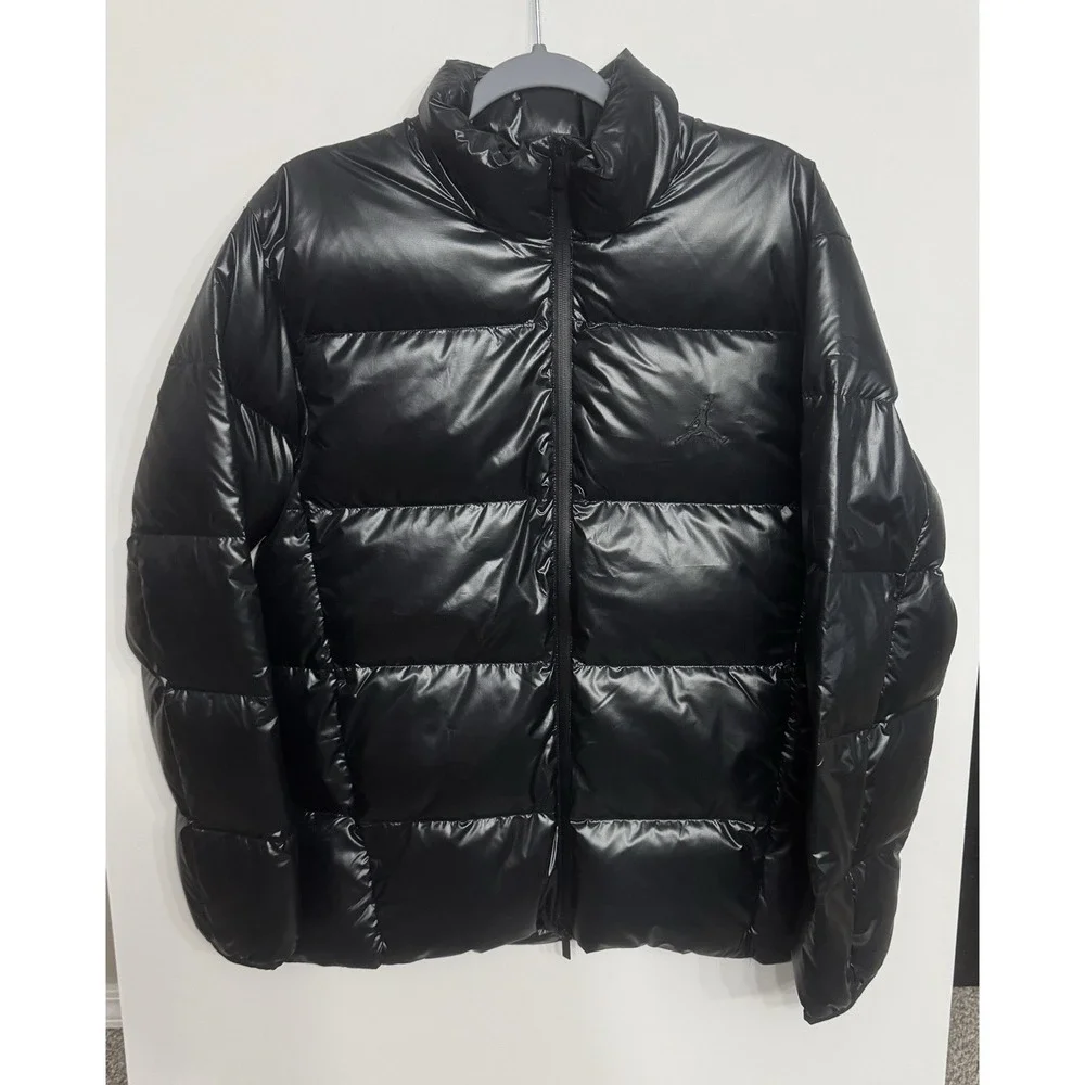 Jordan Flight Men's Down Puffer Jacket Therma-Fit Insulated Black FV7271-010 Sm
